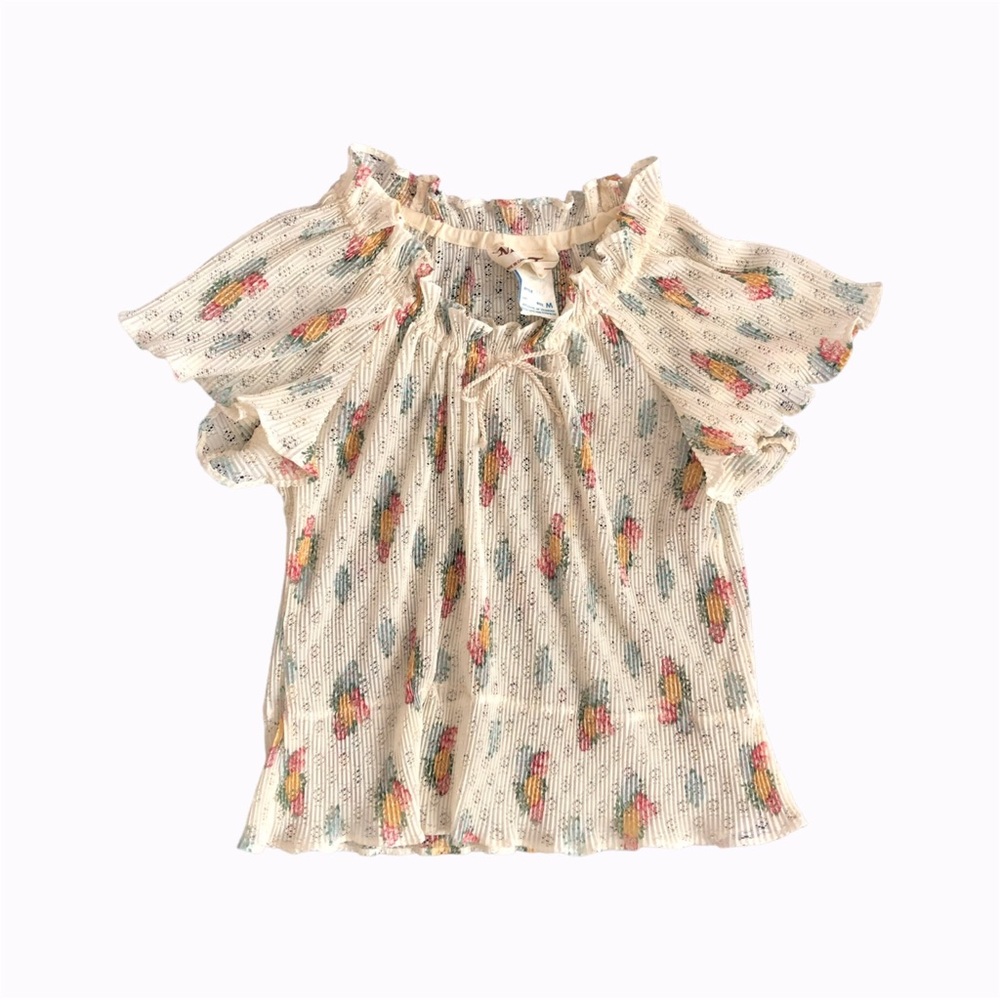 vintage floral blouse